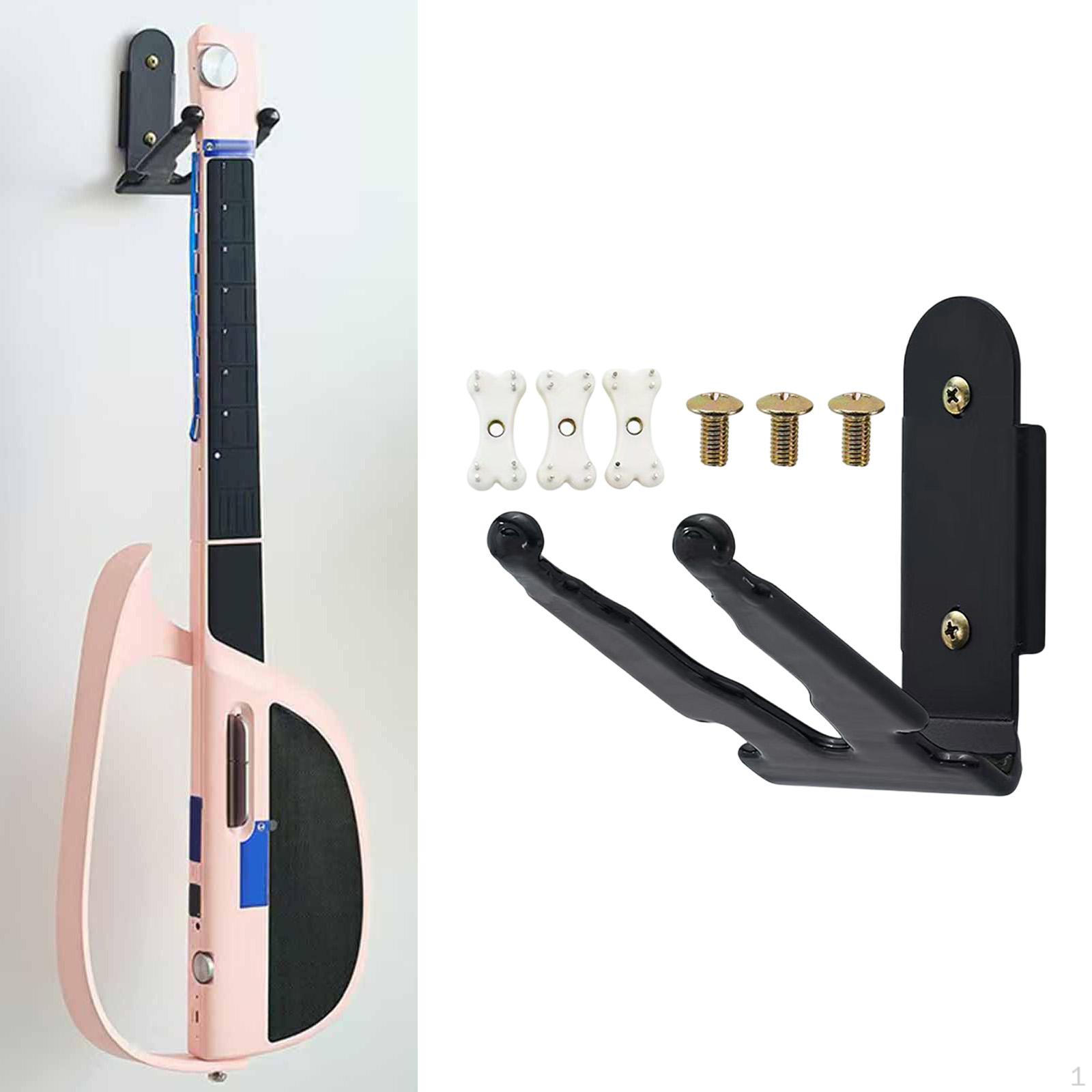 

Violin Wall Mount Hanger Violas Holder Stand Easy Install Storage Organizer Guitar Hook for Studios
