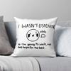 Humor Not Listening Nod Square Pillowcase Polyester Linen Velvet Creative Zip Decor Pillow Case Home Cushion Cover 18"