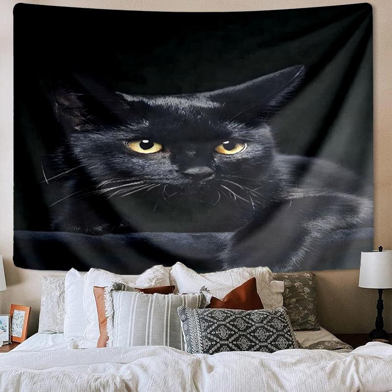 Glamorous Cat In Shades Tapestry Room Decoration Wall Hanging for Living Room Bedroom, dormitory, Birthday and Christmas gifts