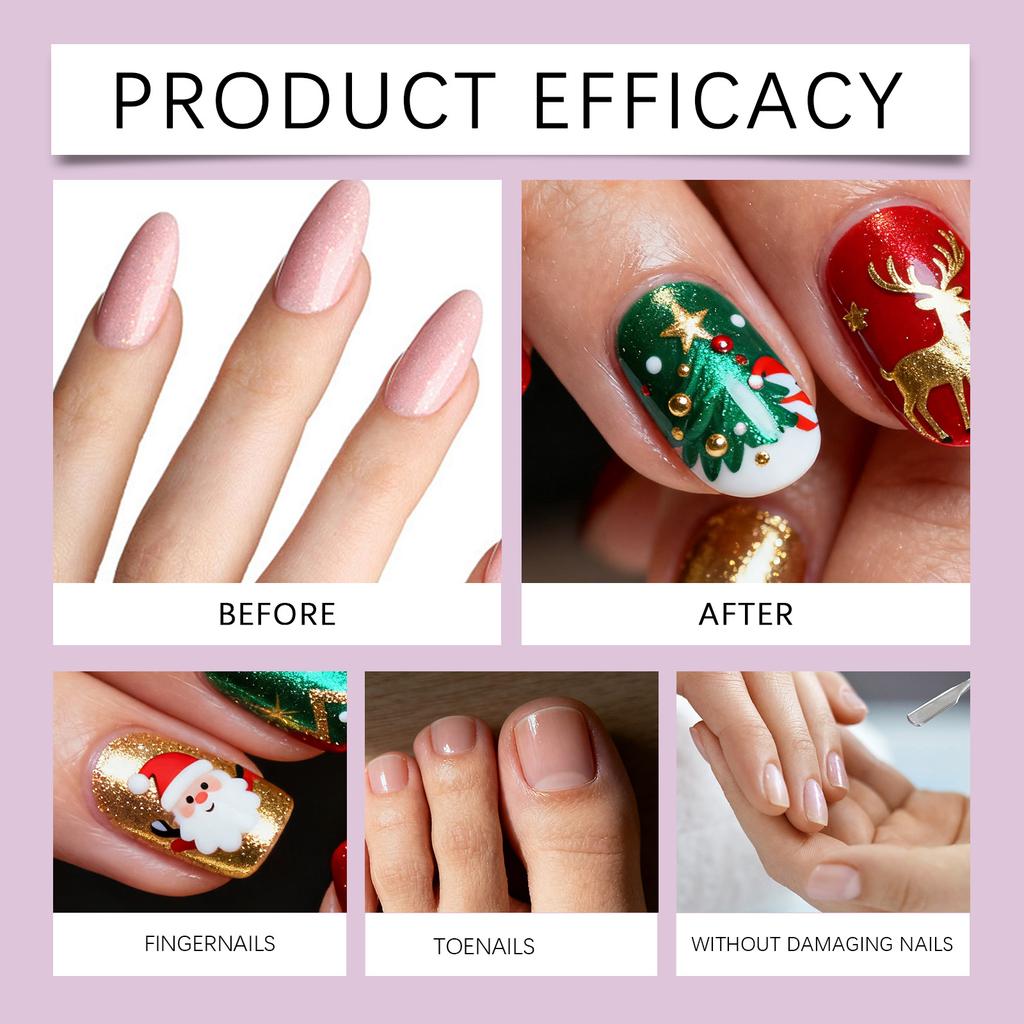 Christmas Nail Stickers With Exquisite Patterns Are Festive Nail Decoration Items That Can Be Used For Nail Decoration And Are Suitable For Women.