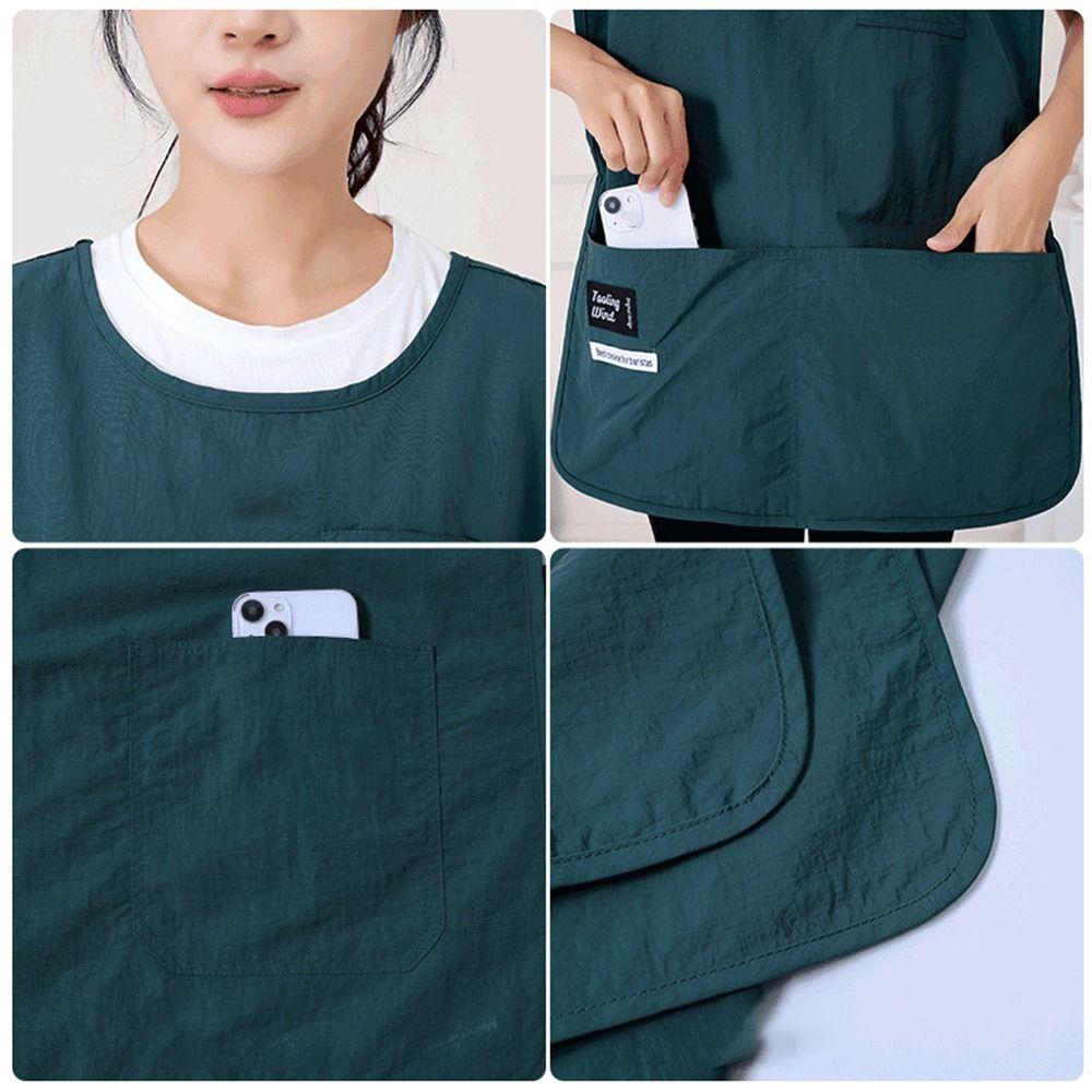 Waterproof Fashion Vest Apron Breathable Anti Dirty Sleeved Apron Multipurpose Coffee House Uniform Cleaning Accessories