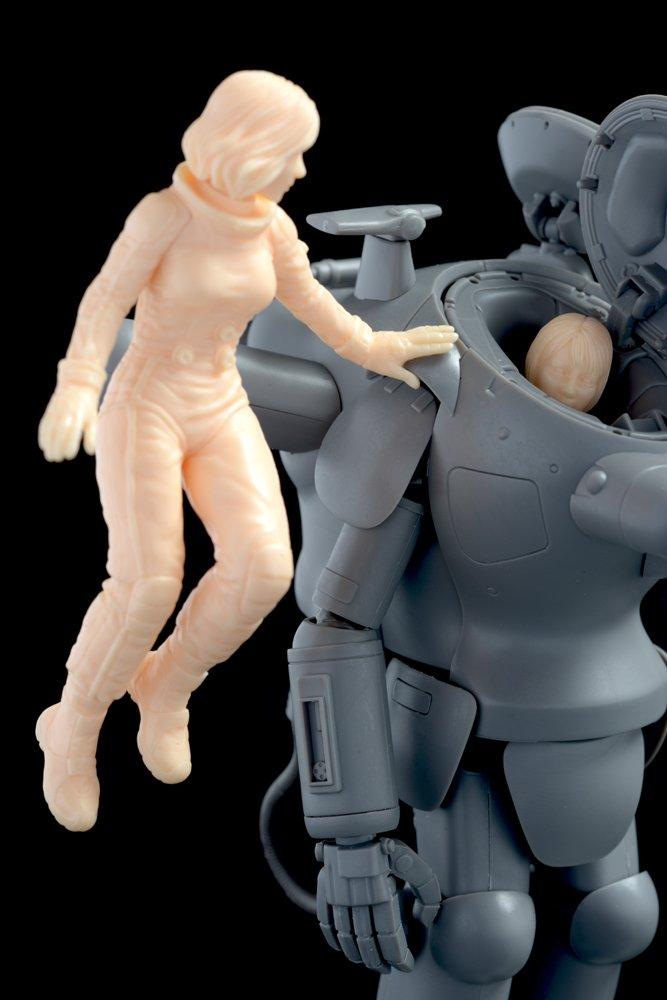 Brick Works Mercenary Female Space Pilot B Resin Cast Assembly Kit 1/20 "Floating" (Low Gravity/Aerobic Environment)