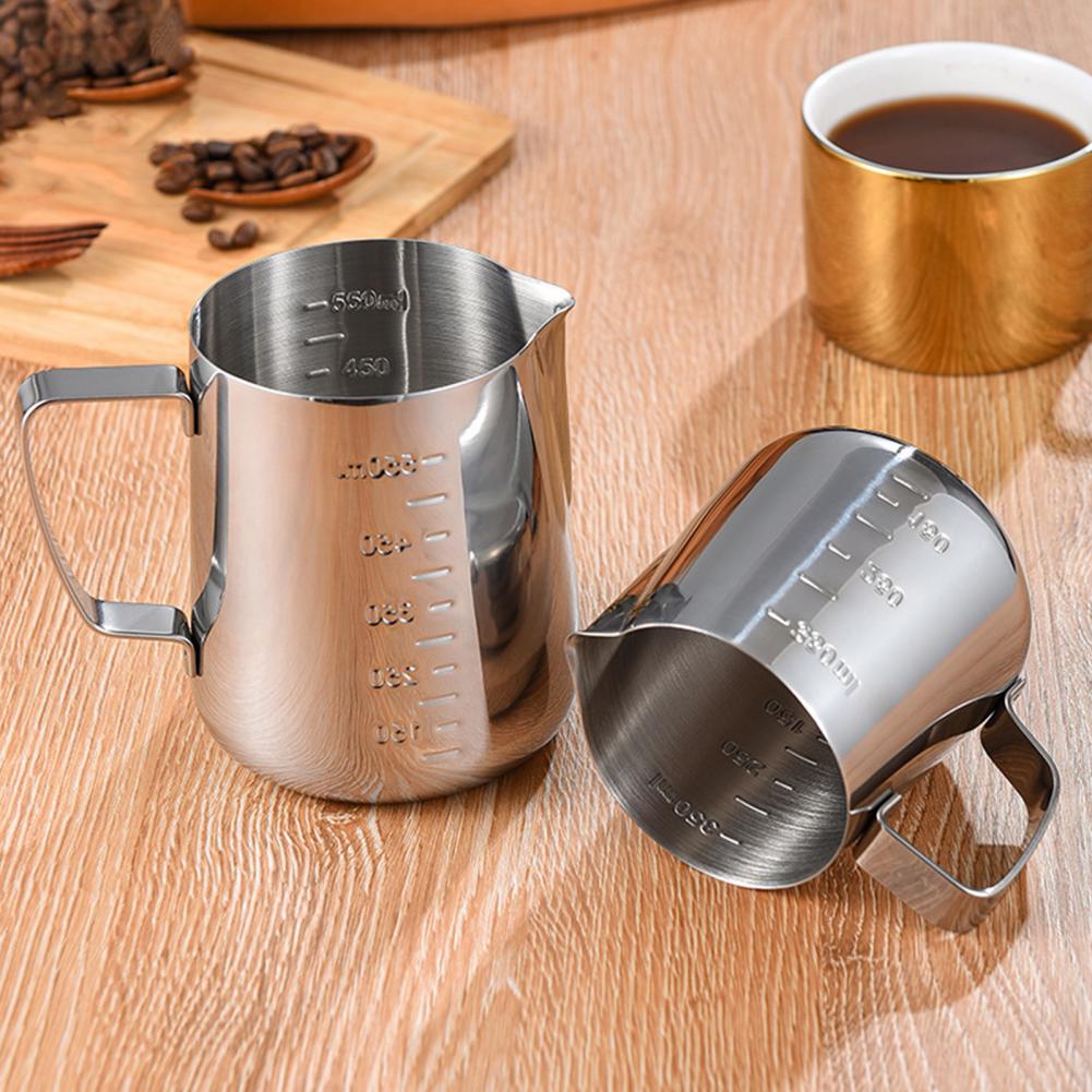 350/600/1000ML Stainless Steel Latte Art Cup Drip-Proof Candle Making Pitcher Milk Coffee Cappuccino Barista Steam Milk Jug Cup