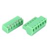 10 Pairs 6-Pin Screw Terminal Block 15EDG 3.81mm Pitch Male Female Pluggable Terminals