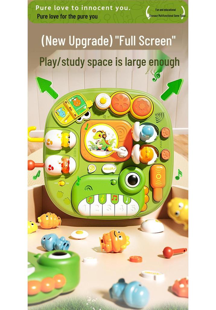 Multifunctional Educational Kids' Game Table with Sound, Lights & Music - Enhances Early Learning & Cognitive Development, Perfect Brain-Teasing Gift