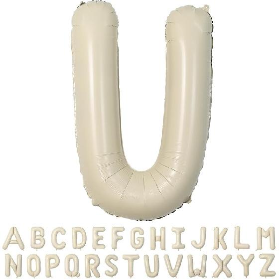 40 Inch Cream White 1 Balloon Numbers, Large Number 1 Balloon Foil Helium Number Balloons, Big 1st Foil Birthday Balloons for Boys Girls 1st Birthday