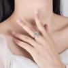 Two-Tone Rotating Sunflower Gold-Plated Ring for Women, Stackable Fashion Jewelry