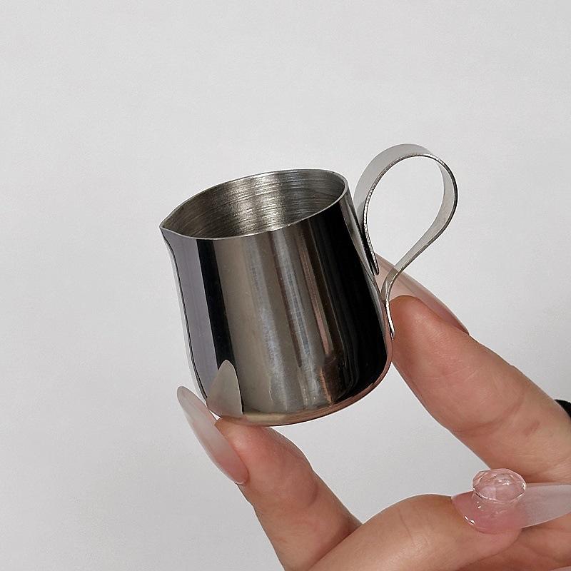 12,5/30ml Mini Koffiemelk Opschuimkan Latte Art Melkopschuimer Kan Roestvrij Staal Maatkan Pot