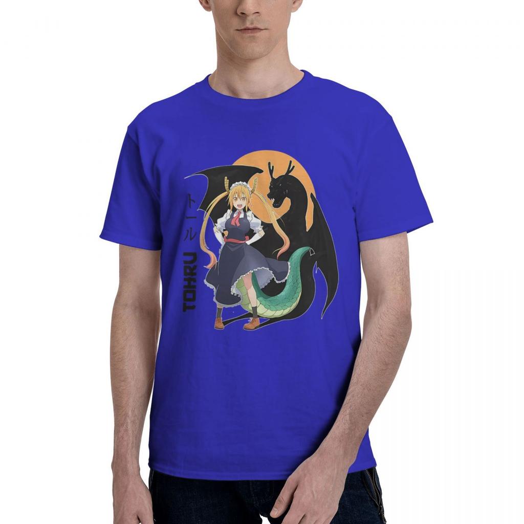 Dragon Maid Tohru Kobayashisan Chi No Maid Dragon 100 Cotton Casual Breathable Confortable TShirt Mens Clothing Brands Ma