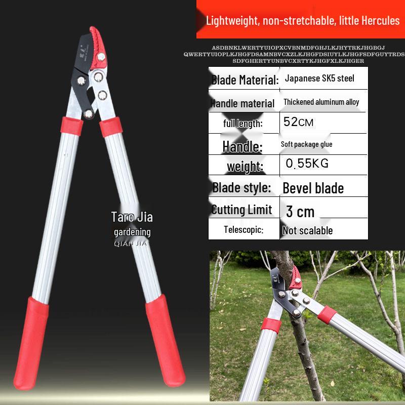 Black Fox Telescopic High Leverage Pruner for Cutting Thick Branches and Fruit Trees