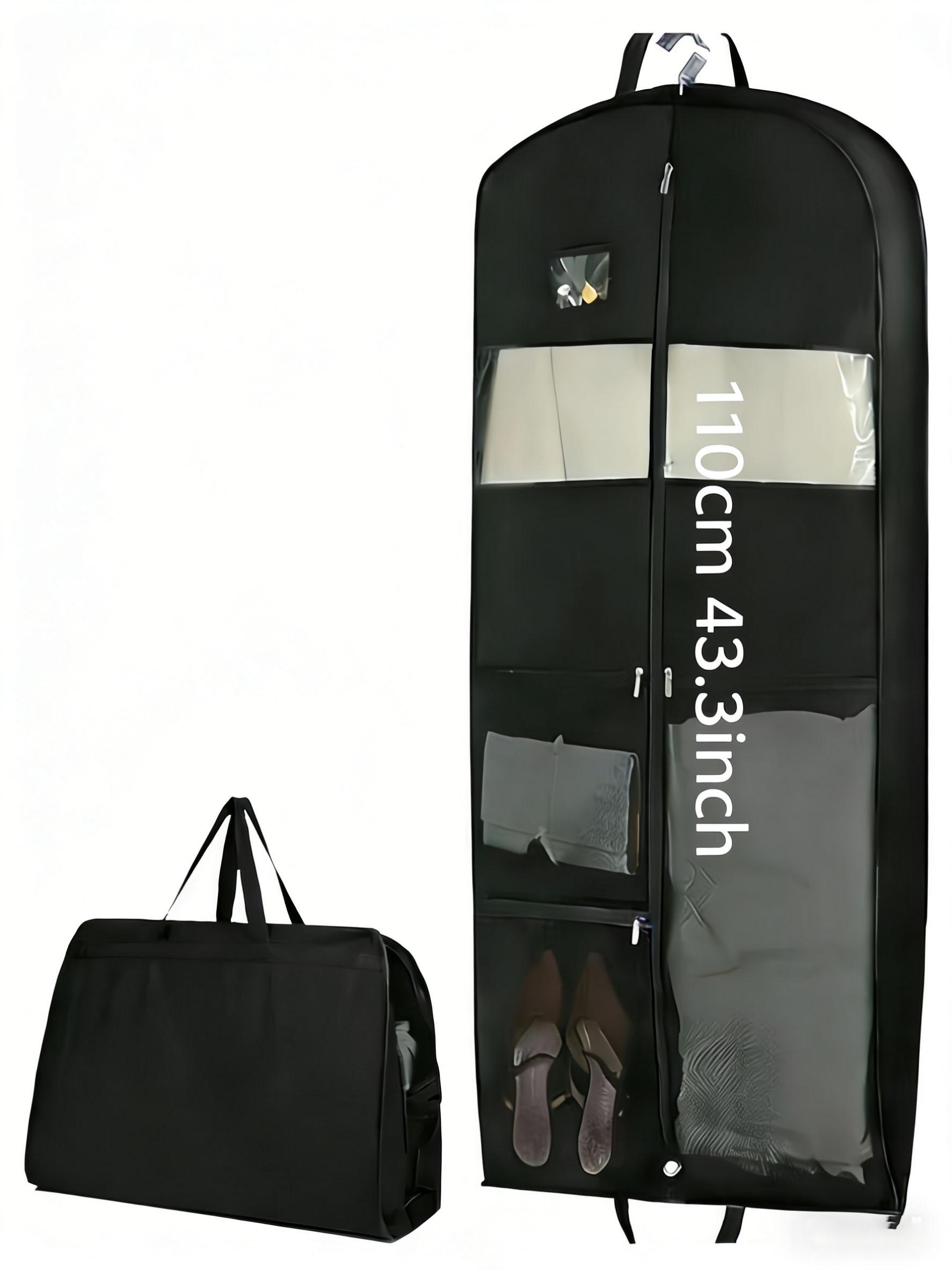 Сумка для хранения одежды в путешествии - Застежка-молния, Расширяющийся подвесной органайзер с карманом для рубашек, пальто, платьев