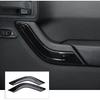 1Pair Interior Door Grab Handle Inserts Cover Trim Replacement 1RC72JAHAD 1RC72JAHAE Left Right Side for 2011-2018 Jeep Wrangler JK (Black)
