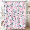 Floral Shower Curtain Botanical Print Waterproof Fabric Bathroom Decor Vintage Farmhouse Style Washable Liner