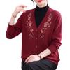 Hengyuanxiang Women's Floral Embroidered V-Neck Cardigan