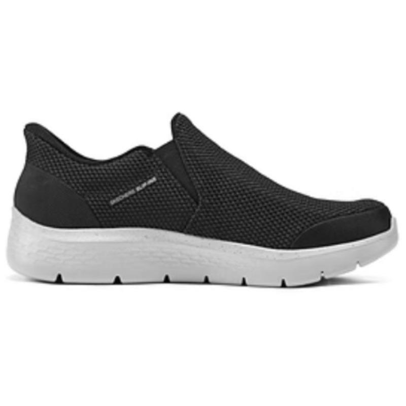 Skechers Slip-ins Men Easy On Comfort Breathable Low Top Daily Walking Shoes Black White 216333-BLK