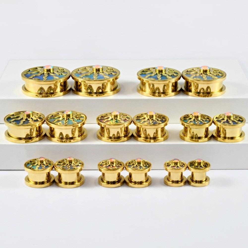 Edelstahl Ohrklemme Ohrringe Sonne Stern Design Ohrstecker Neue Ohrdehner für Tragus Piercing
