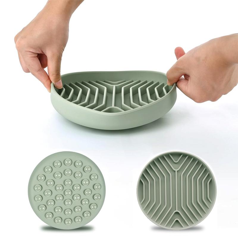 Pet Anti-choking Feeder Dog Food Bowl Pet Supplies Slow Food Bowl Silicone Dog Lick Mat for Dogs Pet Slow Food Plate Non-sliping