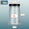 Glass Containers For Loose Products With Lid 1.4 L / 1 L / 700 Ml 3 Pcs.
