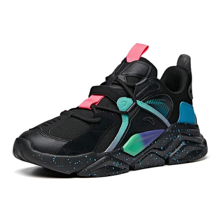 Anta Cushioning Slip Resistant, Abrasion Resistant, Breathable, Height Increasing Low Top Sports Casual Shoes Men's 912038821-1