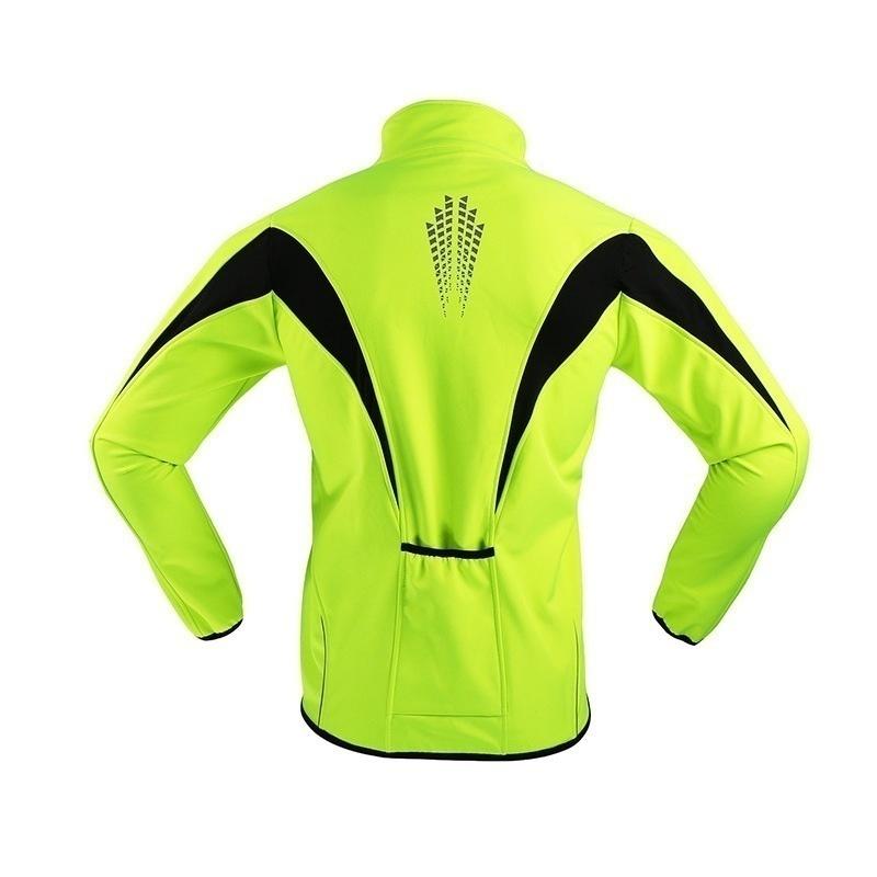 thermal softshell cycling jacket