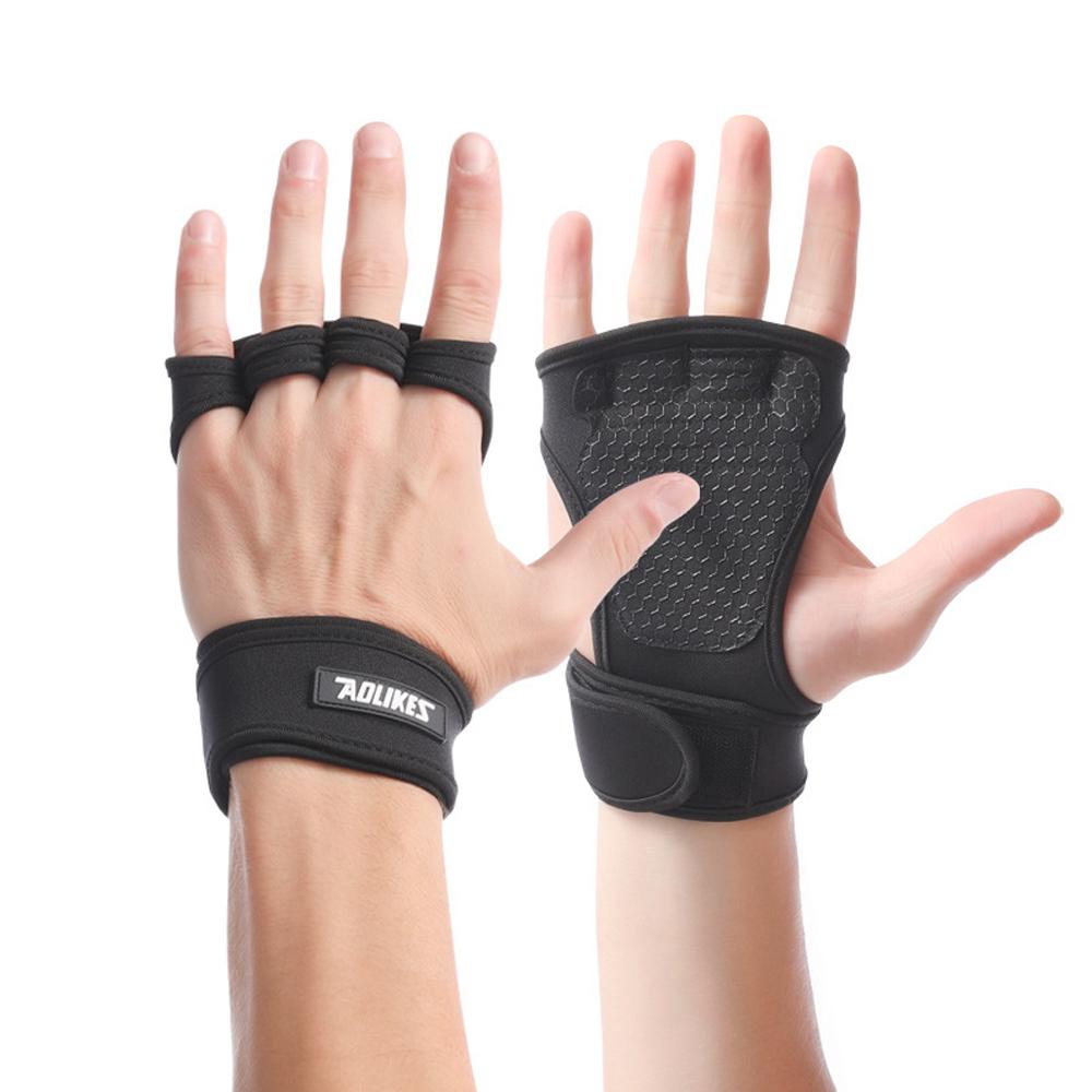 Lot Gants De Gym + Poignets De Sport – 2 Paires Gants, 3 Paires Poignets, Cuir Et Nylon