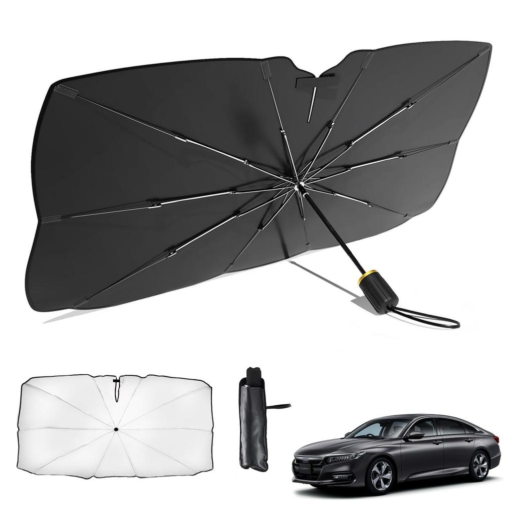 Honda Accord 11th Generation CY2 Type, 10 Ribs, Folding Car Sun Shade, Rear View