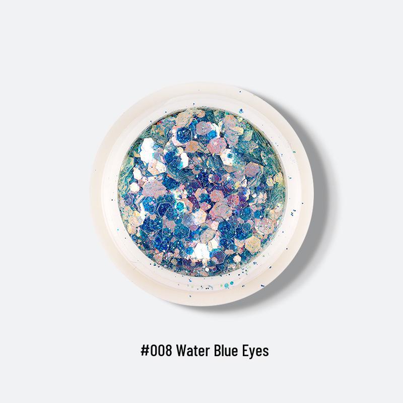 Iridescent Nail Art and Eyeshadow Glitter Sequins