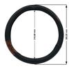 Patterned and Color-Accented Synthetic Leather Slip-On Steering Wheel Cover