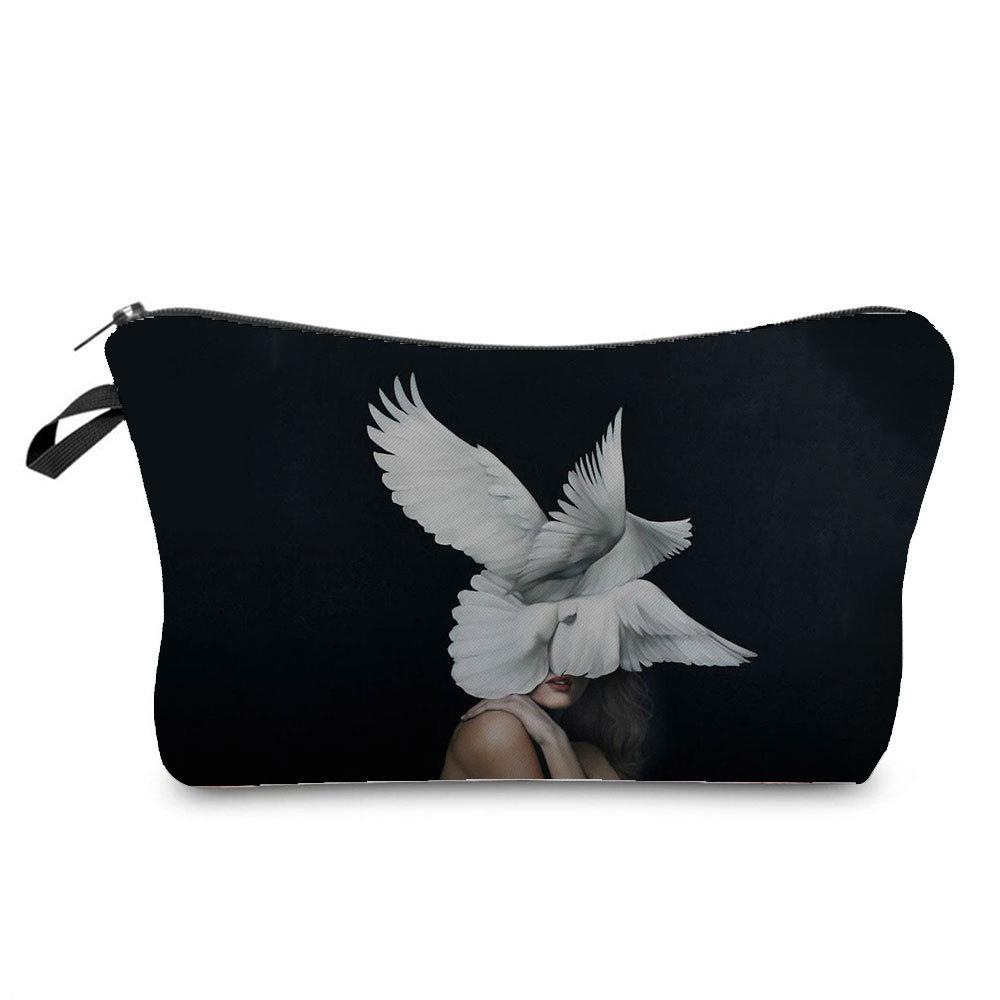 Women Flower Woman Cosmetic Bag Toiletries Organize Travel Storage Case 6761 KTB