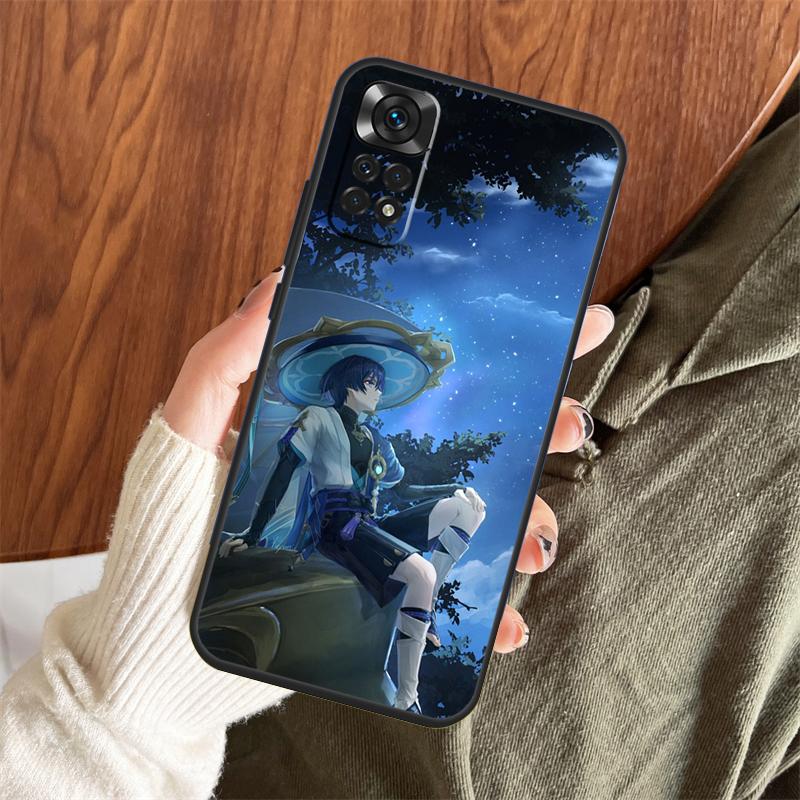 Genshin Impact Wanderer Case For Xiaomi Redmi 9 10 9A 9C 9T 10A 10C Cover For Redmi Note 11 12 8 9 10 Pro 10S 11S