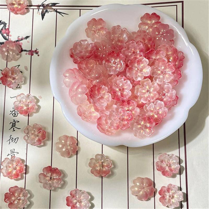 14mm Kvetinové Sklenené Korálky DIY Ručne Vyrábaný Náramok Náhrdelník Náušnice Šperkový Materiál DIY Nástroj Príslušenstvo na Výrobu Šperkov