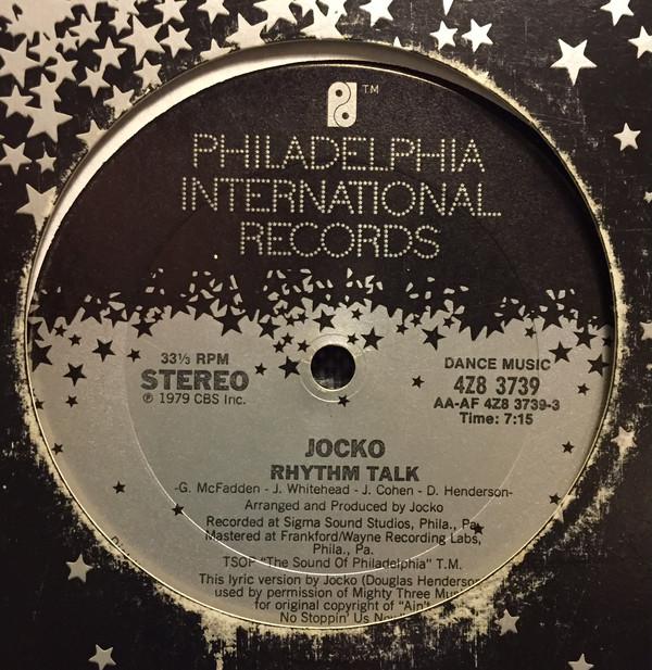 

12inch Record JOCKO - Rhythm Talk 4Z83739 Philadelphia In 1979 US Soul/Funk Used