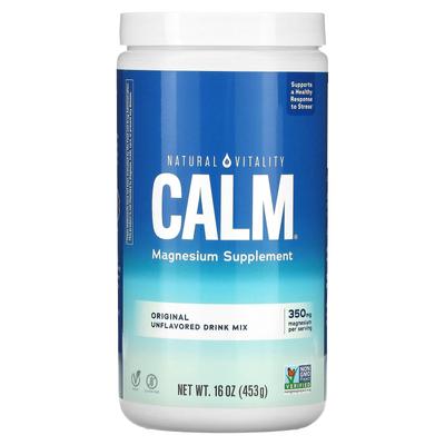 CALM, Magnesium Supplement Drink Mix, Original Unflavored, 16 Oz (453 G)