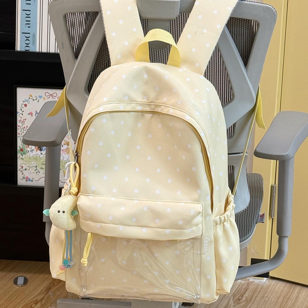 Schoolbag1011 New Korean Style High Aesthetic INS Cute Cute Pain Bag Fresh Polka Dot Academy Style Student Backpack