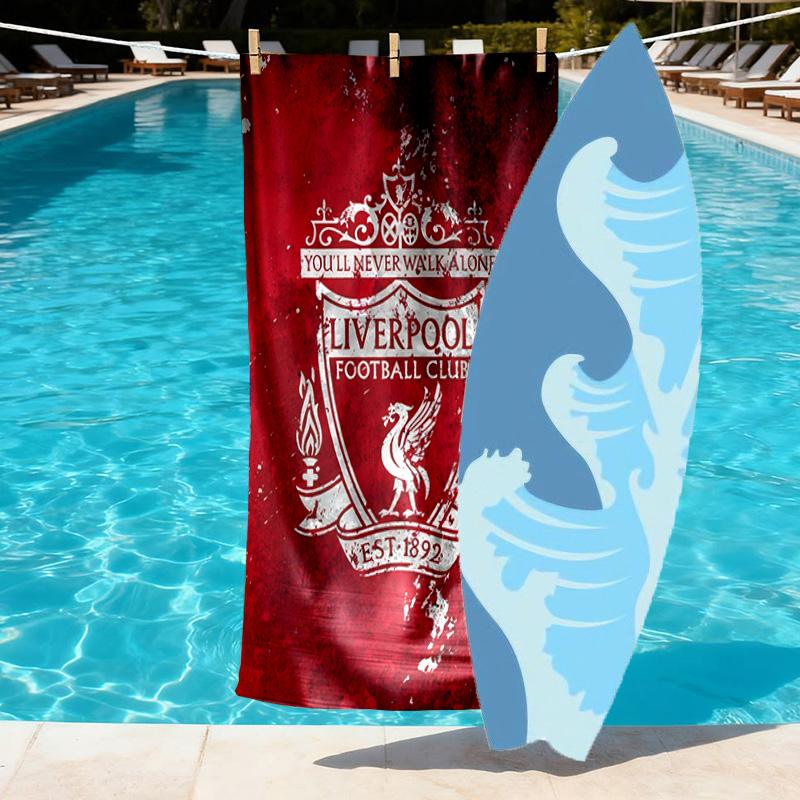 Football club.C Print Beach Towel Design, Soft, Lightweight. for Home Bathroom, Spa, Pool, Yoga, Surfing, Camping, Gift for Family, Friend