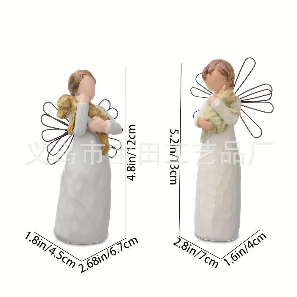 Gifts for dog lovers, angel dog hug sculpture ornament home decoration tabletop ornament garden decoration