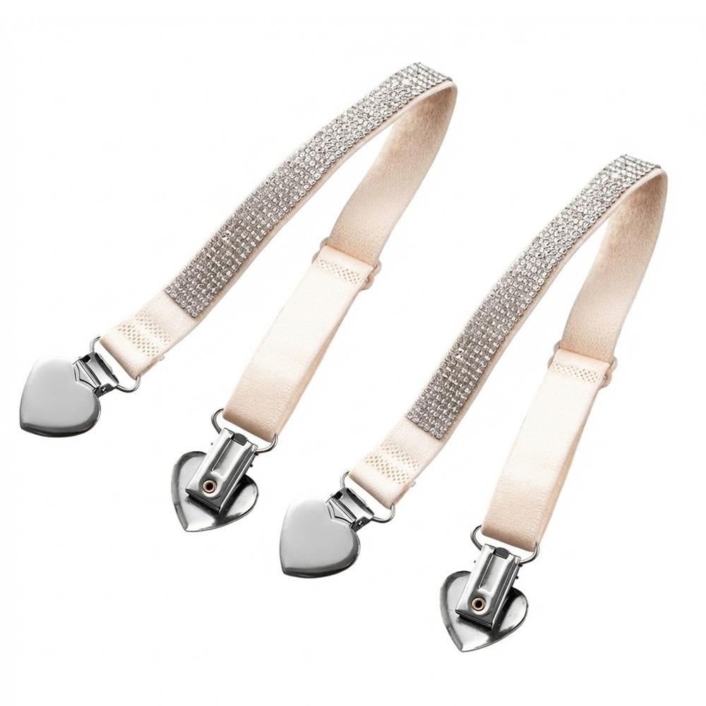 

Ethnic Style Lingerie Shoulder Straps Rhinestones Letters Anti Slip Bra Straps Detachable Elastic Bra Decorative Strap For Women One Size