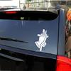 Adesivo in Vinile Religioso Mani in Preghiera per Lunotto Auto Crocifisso Sfumato Adesivo per SUV Camion Decalcomanie per Auto Resistenti al Sole per Parabrezza