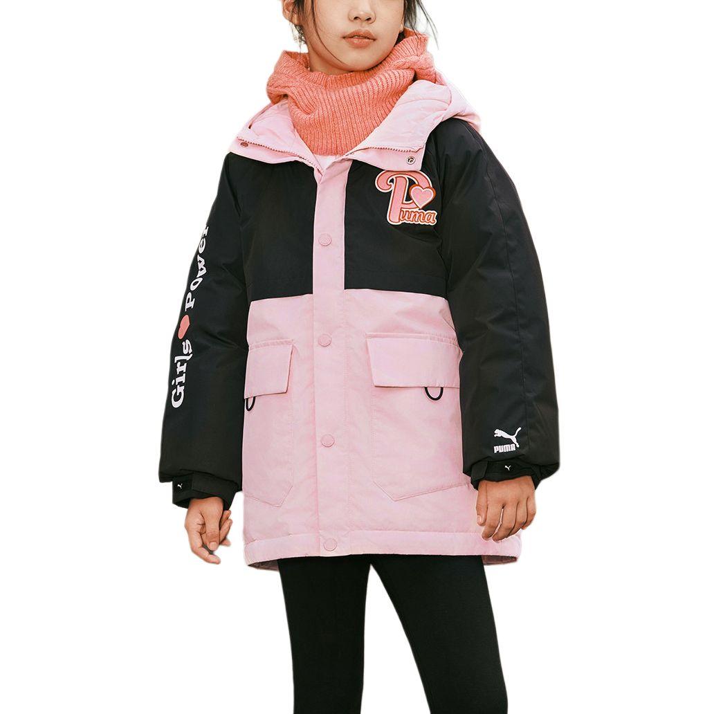 PUMA Down Jacket SportstyleColorblock Black Red 00396 Children Aged 3 7 Years Old 353424107002-00396 110