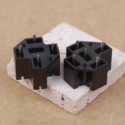 Araba Oto 40A 4/5 Pin Spdt Röle Soketi Konektör Adaptörü Oto PCB Kartı Montaj Taban Tutucu 6.3mm Terminalli