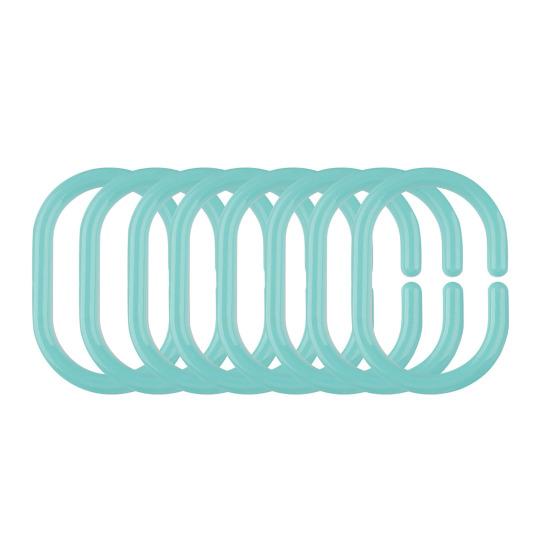 12Pcs Shower Curtain Hook Heavy Duty Universal Bathroom Shower Rod C-shaped Ring Hanger