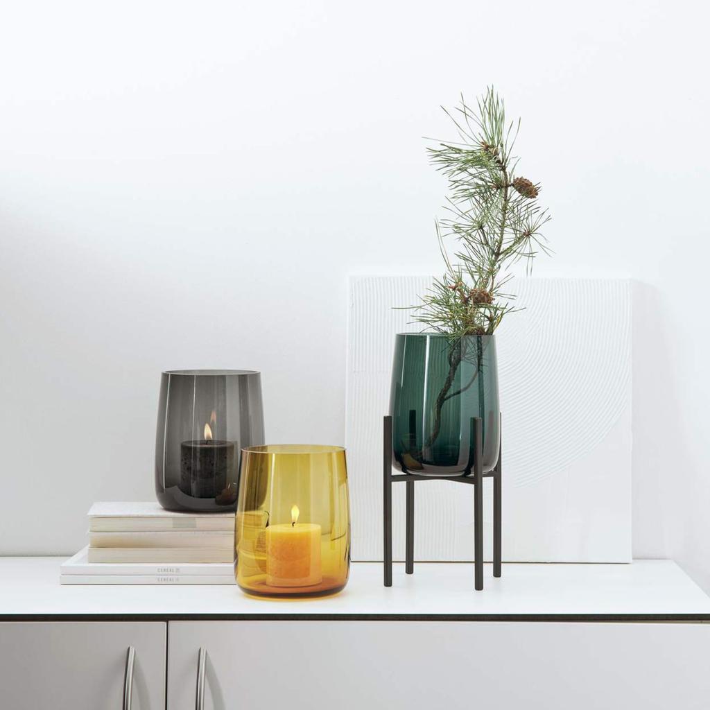 ASA Glass Flower Vase Height Ajana Vase Small Vase Object, 18cm, TAS88022009,