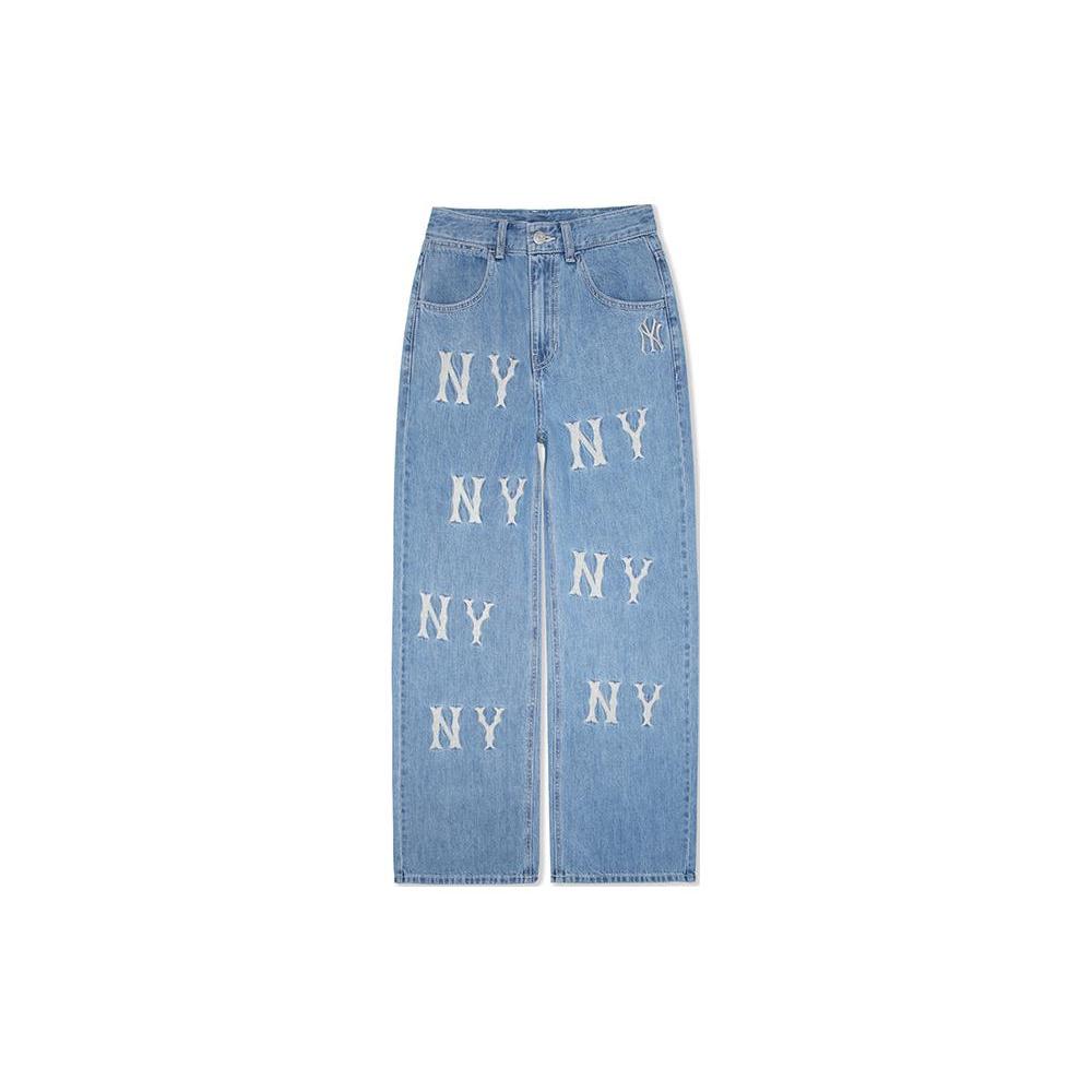 

New MLB New York Yankees SS24 Jeans Women s Light Blue 3FDPB0241-50BLL S