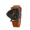 Casual Mechanical Watch Simple Quartz Wrist Watch New Triangular Hollow Watch  Men