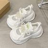 Fashion 8cm Women Summer Air Mesh Microfiber Platform Wedge Slides Shoes Mules Shoes Women Chunky Sneakers Sandals Breathable