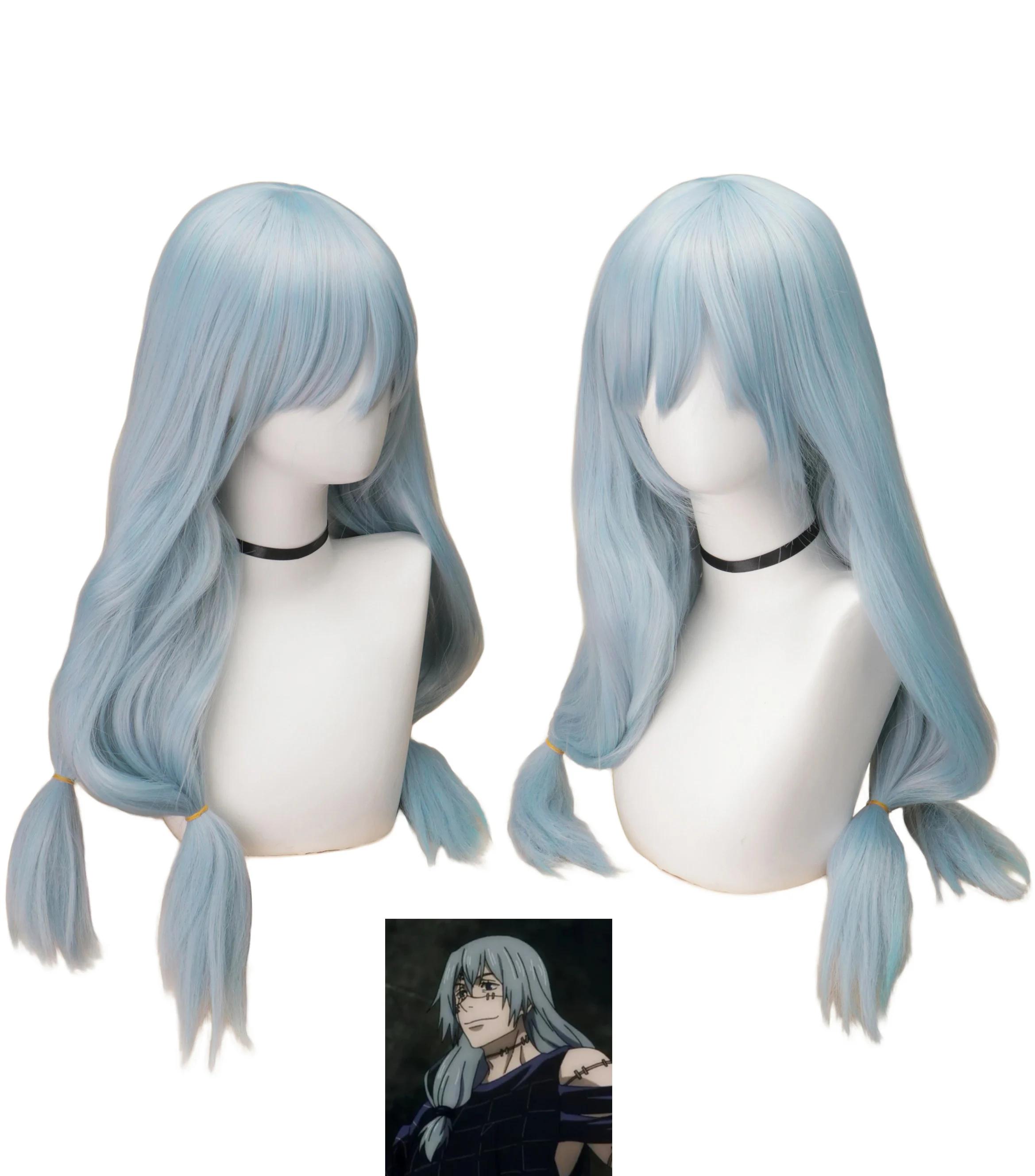 Perruques Cosplay Anime Jujutsu Kaisen Gojo Satoru Mahito Inumaki Toge Zenin Maki Yuuta Okkotsu Fushiguro Touji Kugisaki Perruques Cosplay One Size gray