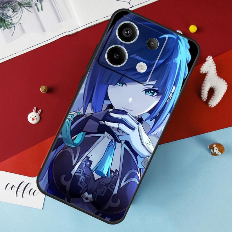 Genshin Impact Yelan Case For Xiaomi Redmi Note 14 Pro 13 12 11 10 15 Pro Plus Redmi 15 14C 10C 12C 13C 15C Cover