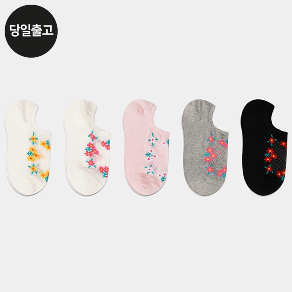 

PG Women s/Student Mesh Flower Mesh Socks (5 Pairs) Set Daily Fake Socks