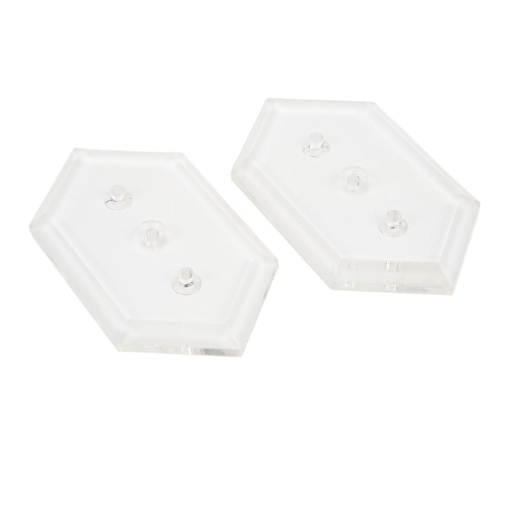 2 Sets Skateboard Hanger Wall Mounting Deck Rack Skateboarding Display and Storage Mount Kit Transparent