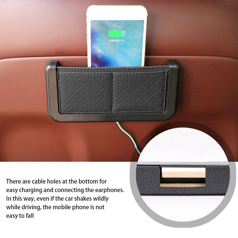 

Самоклеящийся автомобильный органайзер для мелких предметов, автомобильный органайзер для телефона, сумка-органайзер, контейнер для карточек